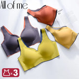 Latex Bra Women Brassiere Underwear Push Up Bras Seamless Bralette for Female Plus Size Bra Tank Crop Tops Gathers