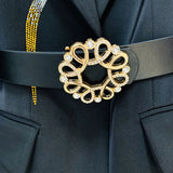 Fongt New Star Temperamental Diamond Hot Diamond Belt Suit Two Sets