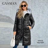 Winter Coats Women Slim Fit Classic Design Long Hooded Thickened Warm Down Jacket Casual Pocket Ladies Parka