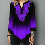 Round Milk Silk Neck Loose Gradient Women's