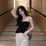 Fongt And Summer New Fine Flash Temperament Hanging Neck Minority Jacket 2024Ins Web Celebrity With The Same Vest