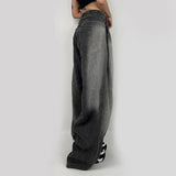 Vintage Washed Loose Boyfriend Jeans-Outfit