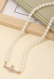 Planet Pearl Necklace-Outfit