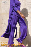 Solid Loose Three Pieces Set Women Cardigan And Vest Straight Pants Matching Set Chic Streetwear Homewear Outfits 3pcs