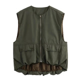 Fongt Summer New Loose Casual Cardigan Women's Vest Vest A14021