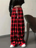 Fongt Summer Explosion Thin High-Waisted Vertical Easy Summer Black And White Trousers