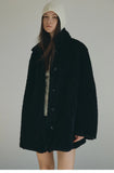 [Daihe] Winter New Casual Lapel Simple Versatile Teddy Hair Two Wear Long Plush Coat H7858-Outfit