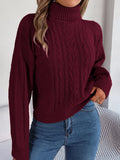 2025 Leisure High-Necked Knitted Sweater Women's