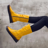 2021 Women's Boots Autumn Leather Handmade Retro Flat Boots Flat Shoes Genuine Leather Boots for