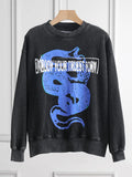Graphic Print Sweatshirt Woman 2023 Spring Cotton Loose Pull Hoodie Femme Casual Vintage Classic Wild Pullover Tops-Outfit