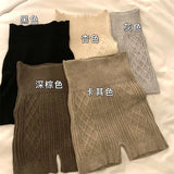 Fongt Knitted Safety Pants Women 2023 Spring And Autumn New Inner Warm Abdominal Hips Without Trace Bottom