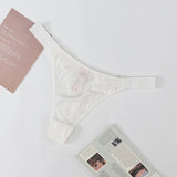 Sexy Ice Silk Scarless Thong Trousers Women Low-Rise Naked Motion Yoga Invisible Lady