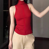 Fongt Aesthetics Multi-Color Design Sense Niche To Wear Comfortable And Thin Fashion Wool-Blend Knitted Vest