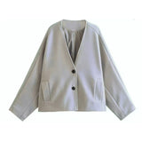 Fongt Women's Coat ZA Autumn And Winter New Hair And Suit Spring Coat