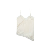 Fongt Women's ZA Irregular Lace Side Pure Lusty Dress