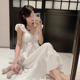 Sets Women Thin Sleepwear Chic Summer Cute Girlish Ulzzang Sexy Korean Female Popular Casual Aesthetic