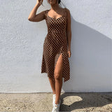 Fongt Ebay Black And White Slit Dress-Outfit