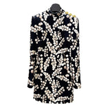 Fongt Star Autumn And Winter New Heavy Industry Nail Pearl Gallon Fruit Printing Gold Velvet Long Sleeve Dress