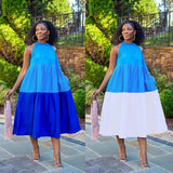 Dresses For Women 2020 New African Clothes Dashiki White Print Ankara Dresses Bazin Traditional Robe Africa Long