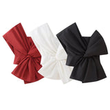 Autumn Style Bowtie Asymmetrical Collar Slim Blouse 1210274-Outfit