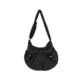 Shirring String Big Shoulder Crossbody Bag-Outfit