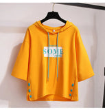 Fongt Summer New Sunscreen Hat Short-Sleeve T-Shirt Female Students Korean Clothes Women's Bagtop Women's
