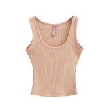 Trend Women's Wear In Summer Sexy Spicy Girls Wide-Edged Threaded Cotton Vest Slim And Slim Bottom Suspender-Outfit