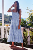 Fongt Summer Women's New Commuting Sleeveless Hot Girl Prints Long Sling Dress Women
