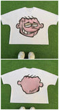 Printing Of Men's T-Shirt Blutosatire Billdog Cotton Oversized Picture-Outfit