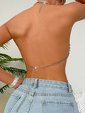 Fongt Summer Nightclub Acrylic Sling Sexy Little Vest