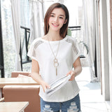 Summer Blouses Lace Batwing Sleeve Shirts For Womens Tops Shirts Plus Size Women Clothing Korean 2018 Blusas