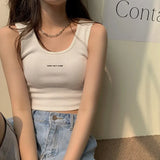 Fongt Sling Thread Vest Female Summer Versatile Show Thin Back Outside The Design Sense Of Small Outdoor Sports Top