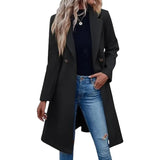 Fongt Autumn And Winter New Explosion Long Hair, The Female Coat With Double Buckle Coat