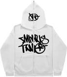 Fongt New High Street Hip-Hop National Tide Printing Zipper Clothing Fashion Fashion Couple Hooded