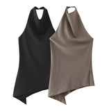 New Autumn Style Hanging Neck Minimalist Blouse 8346330 Trousers 8306330-Outfit