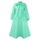 Fongt Women's 2025 New Bubble Sleeve Strap With Large Skirt High-Rise Dress Dress Dress