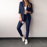 Fongt New Fashion Casual Suit Suit Women's Two-Piece Set