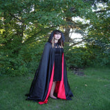Cloak Costume Double-sided Cape Vampire Cosplay Fancy Dress Decoration 2021 Horror Atmosphere Robe Unique Party