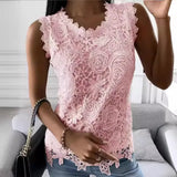 Fongt Explosion Women's 2024 Summer New T-Shirt Back Jacket Lace