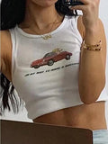 On My Way Ribbed Crop Tank Top-Outfit