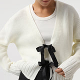 Fongt 2024 Women's French Bow Sweater
