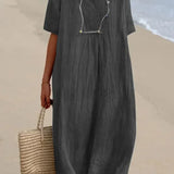 Fongt And Summer 2025 New Women's Clothing Hot Selling Explosive Casual Thin Dress Solid