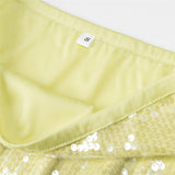 Fongt New Summer Women's Youth Candy Color Heavy Industry Glid Light Semi-Bright Dress