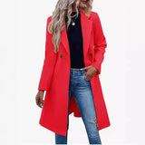 Fongt Autumn And Winter New Explosion Long Hair, The Female Coat With Double Buckle Coat