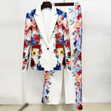 Fongt New Star Fashion Fresh Digital Printed Suit Jacket Set Two Sets