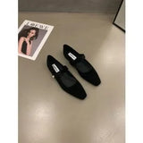 Fongt Retro With Skirt Velvet Mary Jane Women's Shoes Spring 2024 New Evening Wind Gentle Low Heel Single