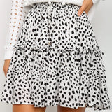 High Waist Vacation Fashion Printed Small Floral Short