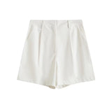 Fongt Summer Leisure Vest Set Linen-Blend Loose Vest + Shorts Set Women K27788