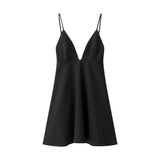 Fongt Homemade New Women's Classic Seam-Shy And Fashionable Short-Sling Dress