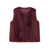 Fongt New Women's Clothing Fashion Temperament Artificial Fur Effect Vest